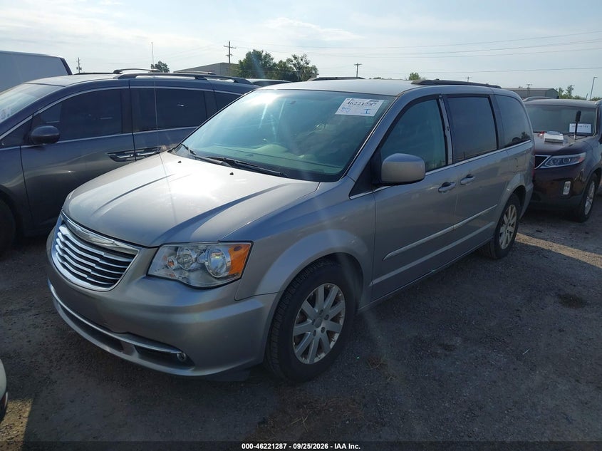 Vin: 2c4rc1bg0gr293610, lot: 46721275, chrysler town & country touring 20162