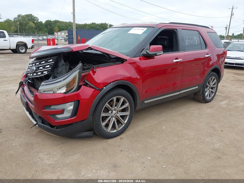2016 Ford Explorer, Удар спереду, IAAI, VIN 1FM5K7FHXGGC41132 — фото 2