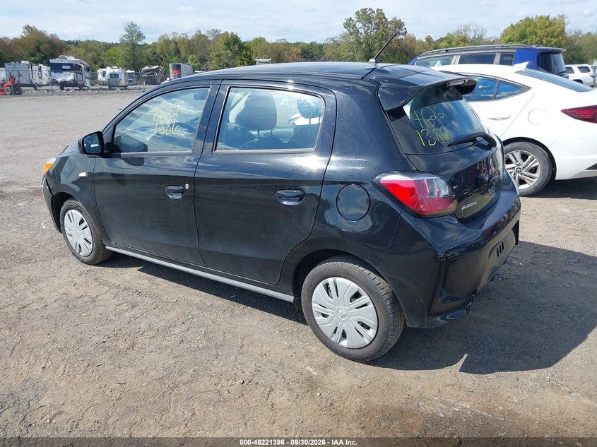 Vin: ml32auhjxrh029985, lot: 46721374, mitsubishi mirage es/le 20243