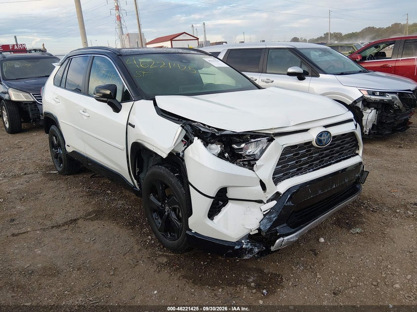 Vin: jtmewrfv3kj020056, lot: 46721413, toyota rav4 hybrid xse 20191