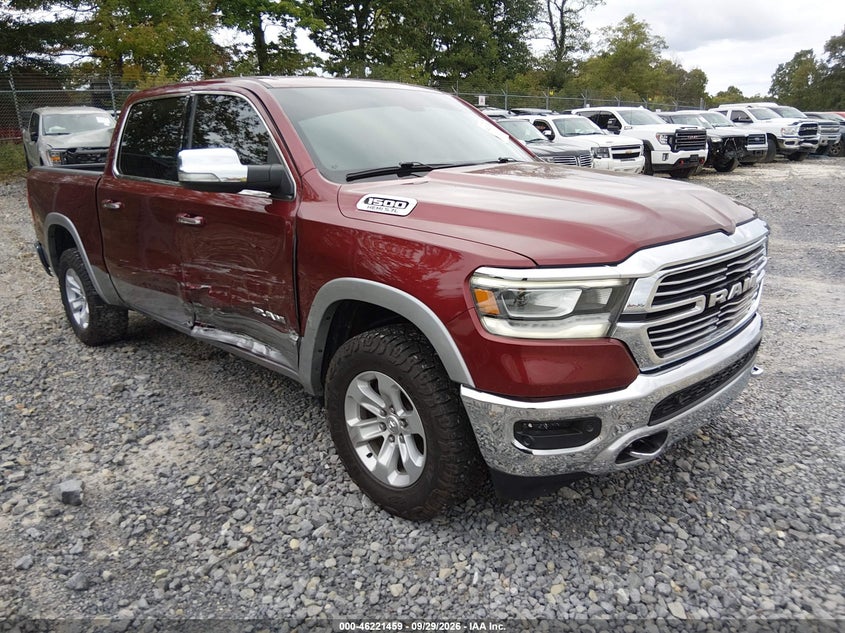 Vin: 1c6srfjt2kn600302, lot: 46721447, ram 1500 laramie  4x4 5'7 box 2019 img_1