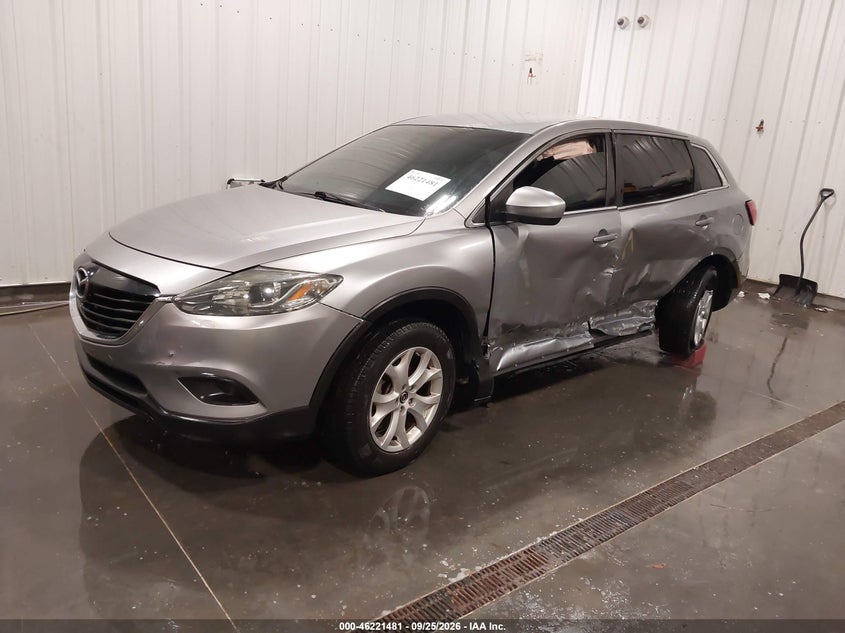 2013 Mazda CX-9, Лівий бік, IAAI, VIN JM3TB3CA5D0404972 — фото 2