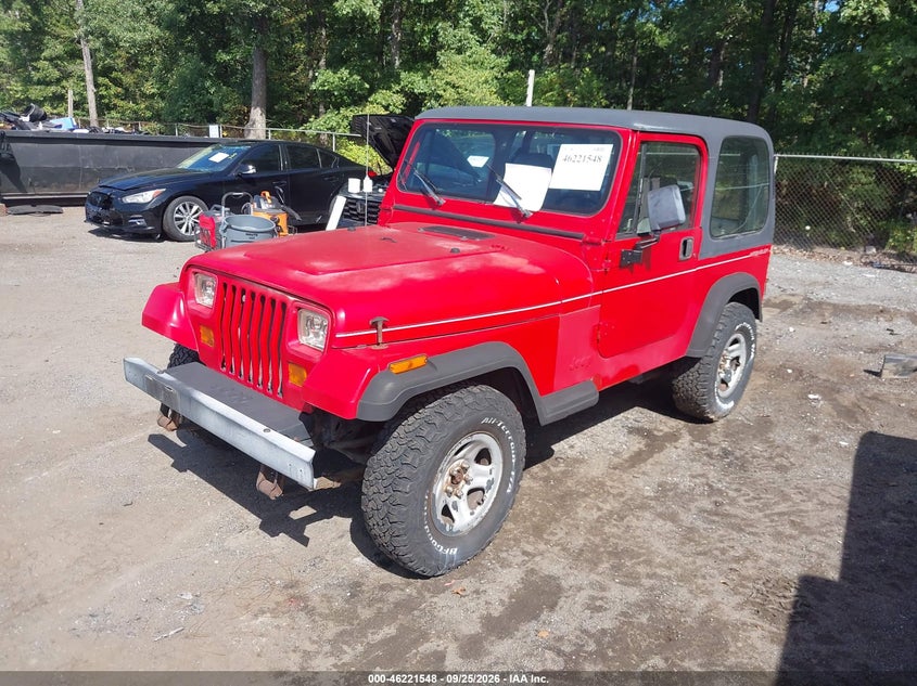1995 Jeep Wrangler, Звичайний знос, IAAI, VIN 1J4FY19P8SP320177 — фото 2