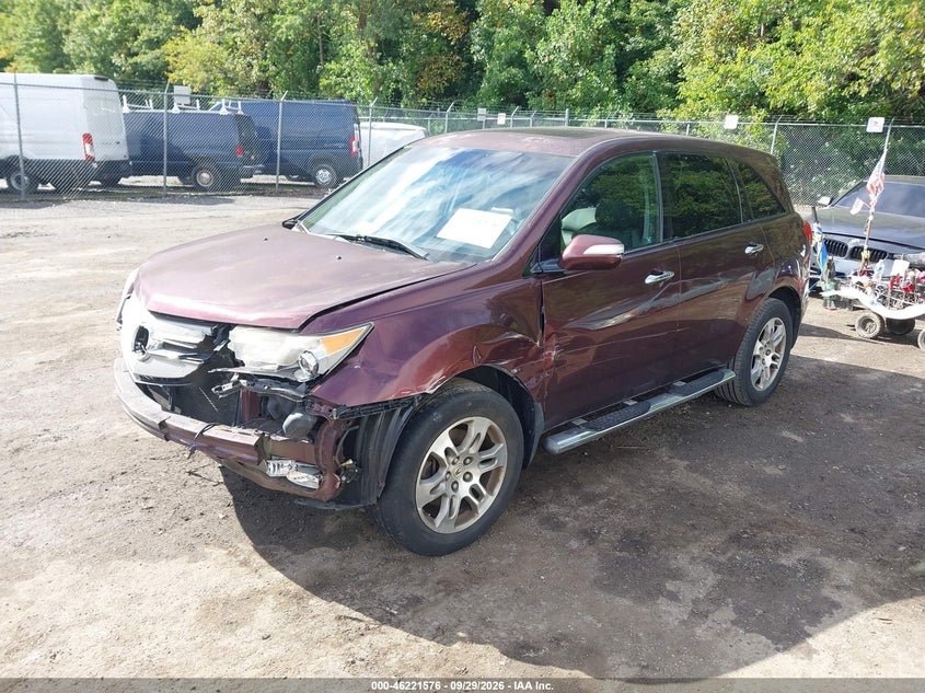 ACURA MDX 2007 VIN 2HNYD28457H531821