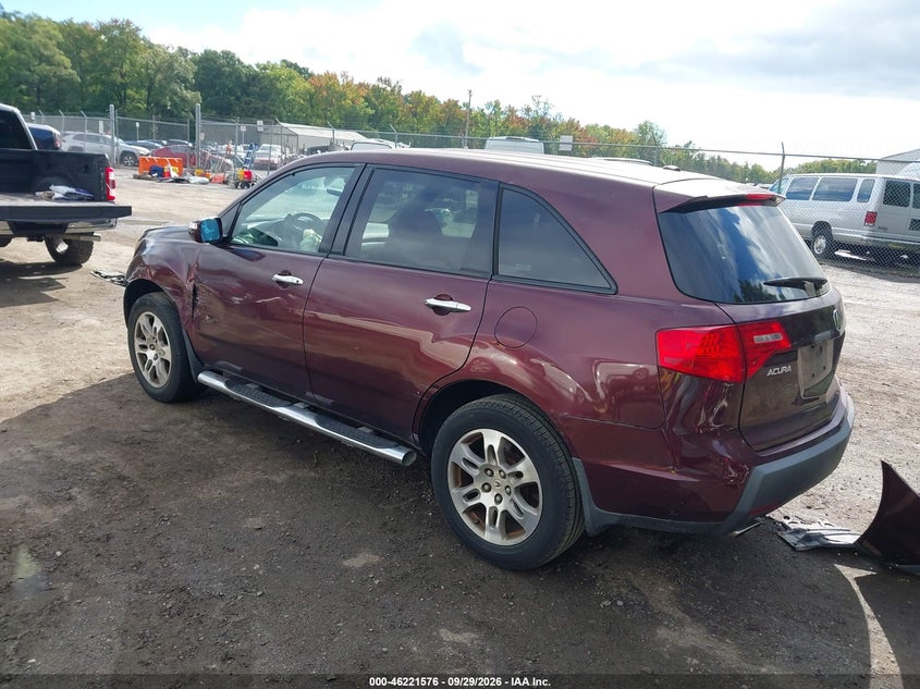 ACURA MDX 2007 VIN 2HNYD28457H531821