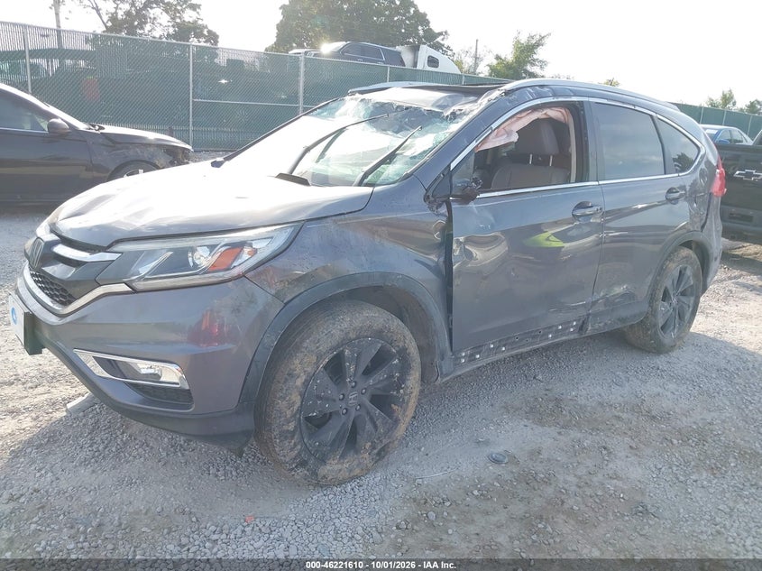 Vin: 5j6rm4h97gl085380, lot: 46721598, honda cr-v touring 20162