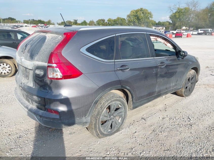 Vin: 5j6rm4h97gl085380, lot: 46721598, honda cr-v touring 20164