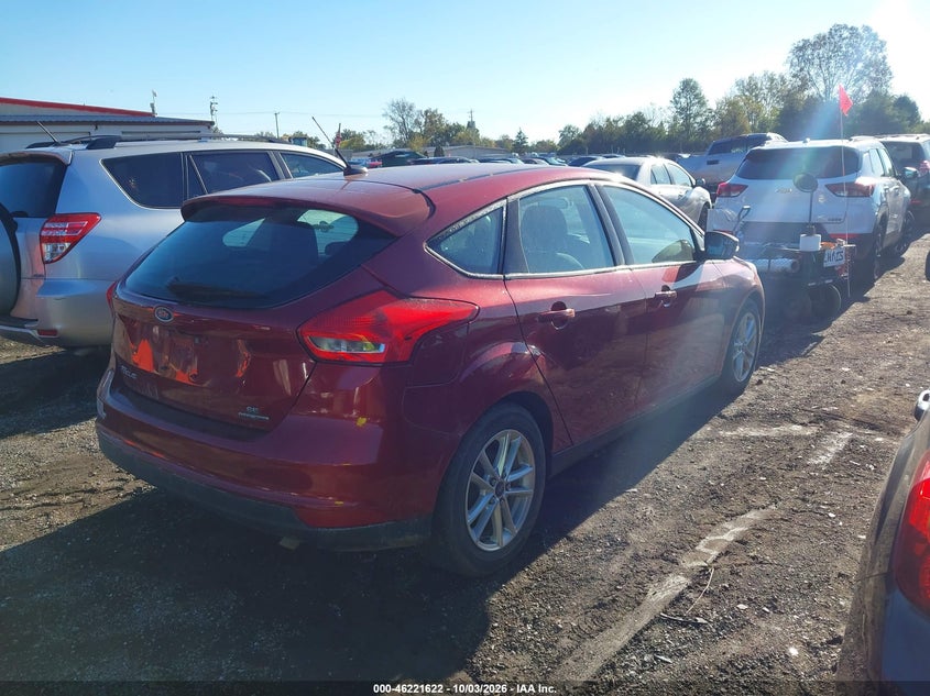 Vin: 1fadp3k25gl233268, lot: 46721610, ford focus se 20164