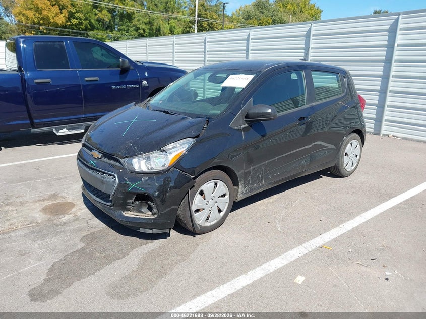 Vin: kl8cb6sa7jc479266, lot: 46721676, chevrolet spark ls cvt 20182