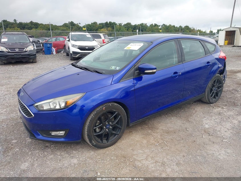 Vin: 1fadp3k23fl279471, lot: 46721717, ford focus se 20152