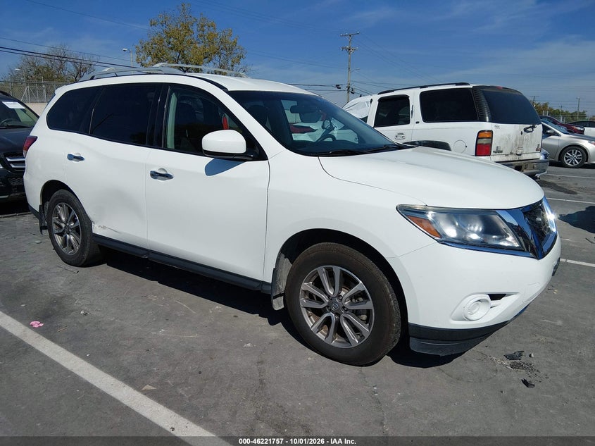 Vin: 5n1ar2mm7fc686138, lot: 46721745, nissan pathfinder s 20151