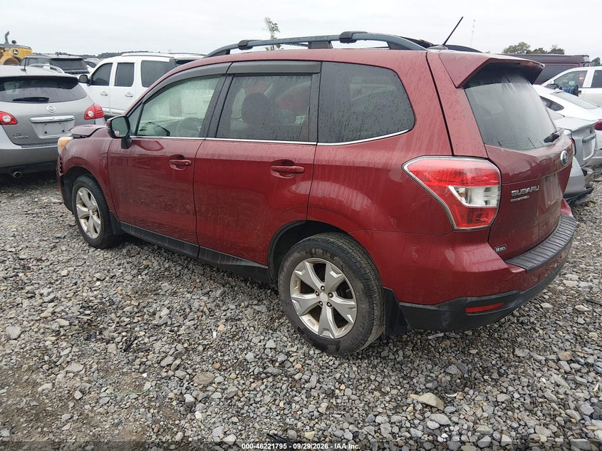 Vin: jf2sjamc8eh532817, lot: 46721783, subaru forester 2.5i touring 20143
