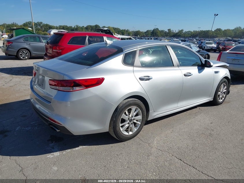 Vin: 5xxgt4l31hg167626, lot: 46721817, kia optima lx 20174