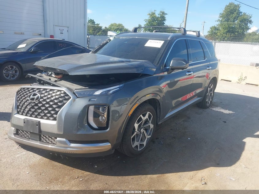 Vin: km8r7dhe3nu394731, lot: 46721819, hyundai palisade calligraphy 20222