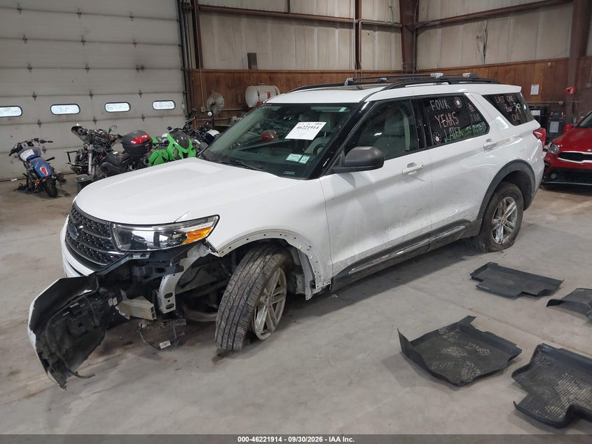 2021 Ford Explorer Xlt, Front End, IAAI, VIN 1FMSK8DH3MGB38707 — photo 2