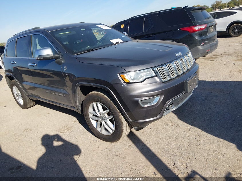 Vin: 1c4rjfcg3hc617449, lot: 46721904, jeep grand cherokee overland 4x4 20171