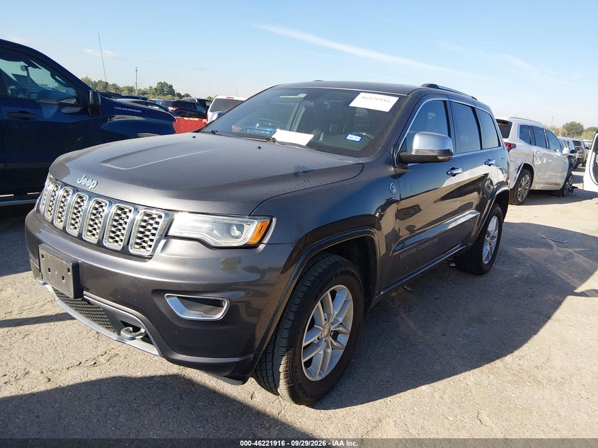 Vin: 1c4rjfcg3hc617449, lot: 46721904, jeep grand cherokee overland 4x4 20172