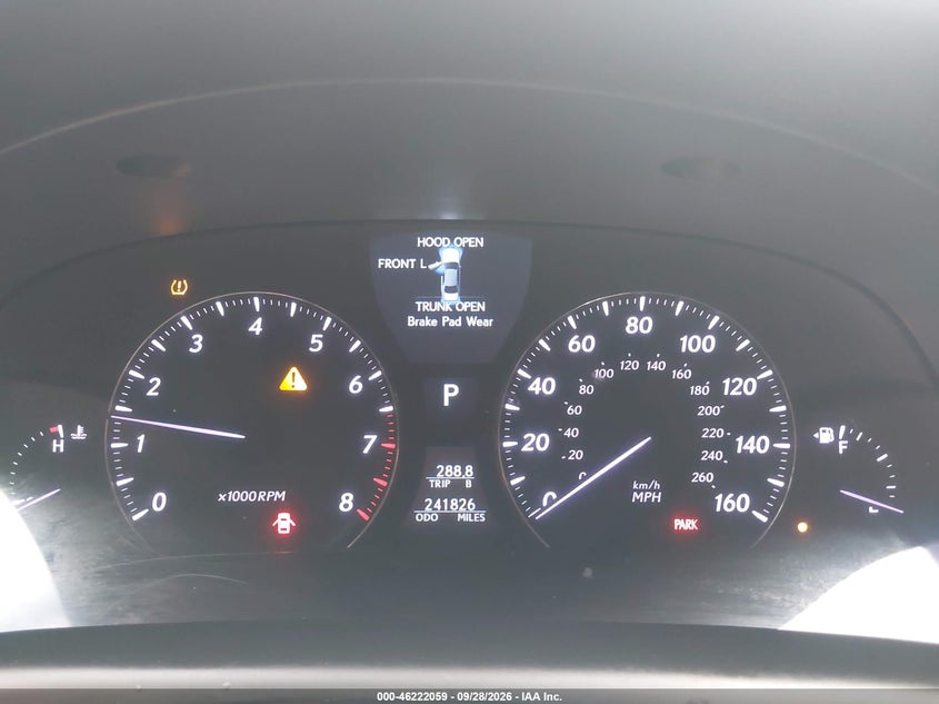 LEXUS LS 460 2007 VIN JTHGL46F675005093