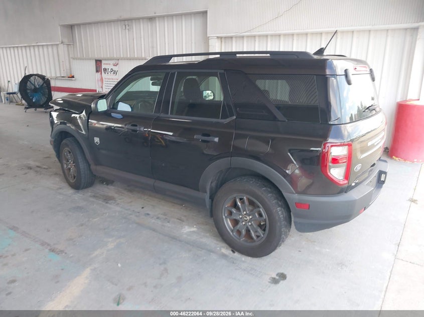Vin: 3fmcr9b60mra84721, lot: 46722052, ford bronco sport big bend 20213