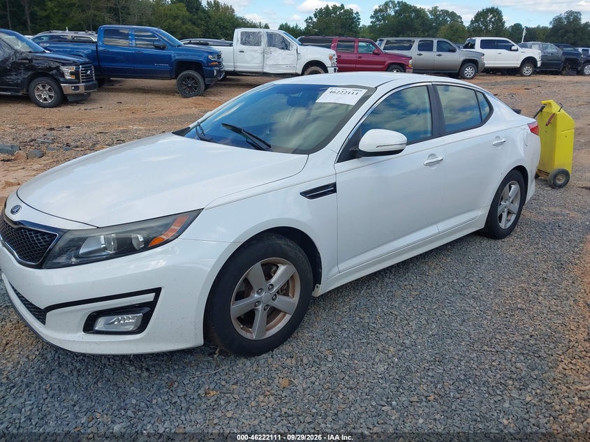 Vin: 5xxgm4a77eg279345, lot: 46722099, kia optima lx 20142