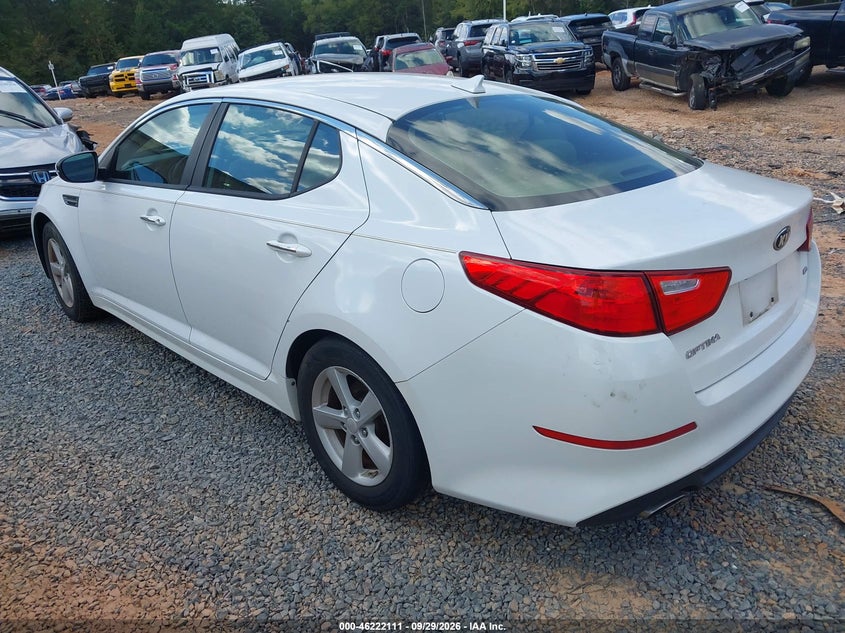 Vin: 5xxgm4a77eg279345, lot: 46722099, kia optima lx 20143