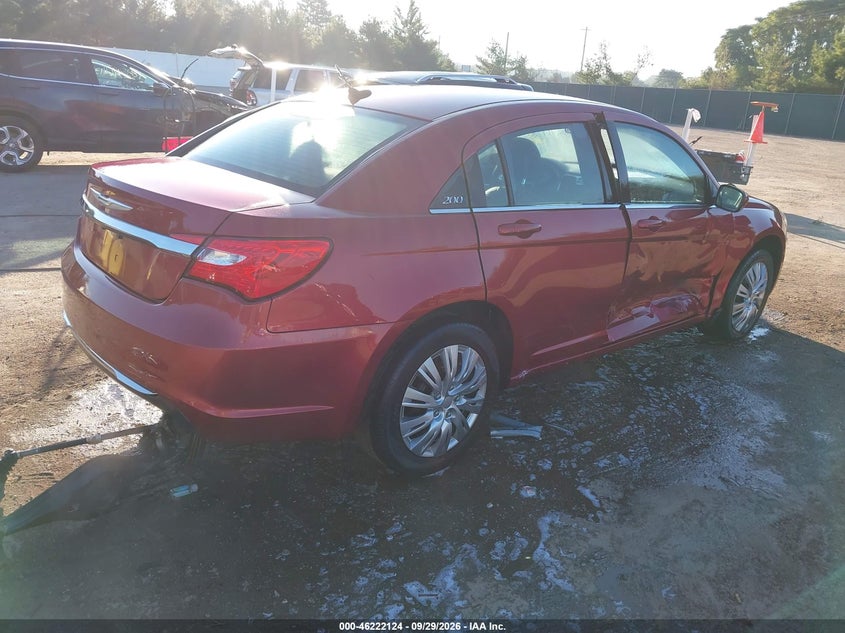 Vin: 1c3ccbab3dn642290, lot: 46722112, chrysler 200 lx 20134