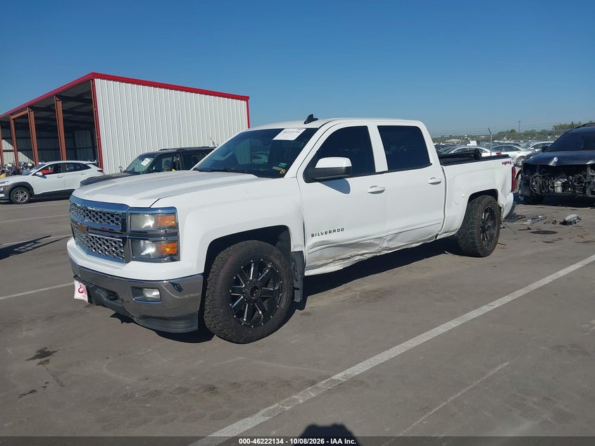 Vin: 3gcukrec0fg345438, lot: 46722123, chevrolet silverado 1500 1lt 20152