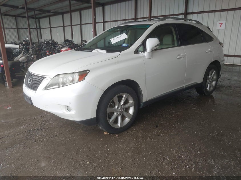 Vin: jtjzk1da5c2006010, lot: 46722135, lexus rx350 20122