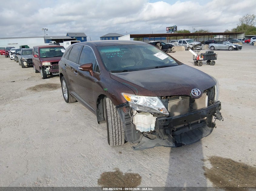 Vin: 4t3zk3bbxdu052707, lot: 46722204, toyota venza xle v6 2013 img_1
