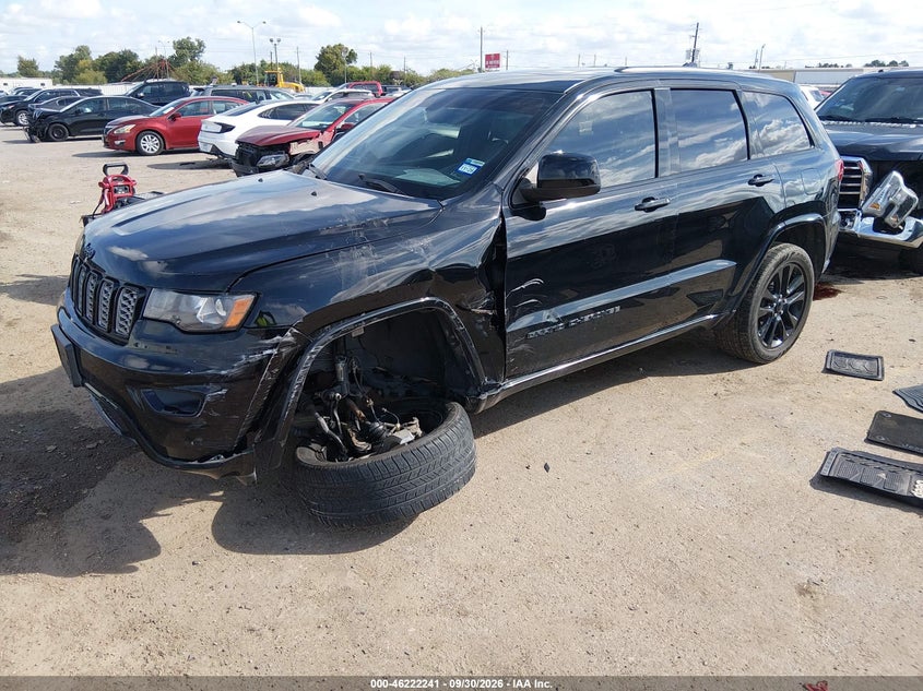 Vin: 1c4rjfag9hc792520, lot: 46722227, jeep grand cherokee altitude 4x4 20172