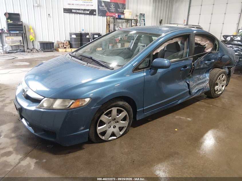 2010 Honda Civic, Лівий бік, IAAI, VIN 19XFA1F52AE016743 — фото 2