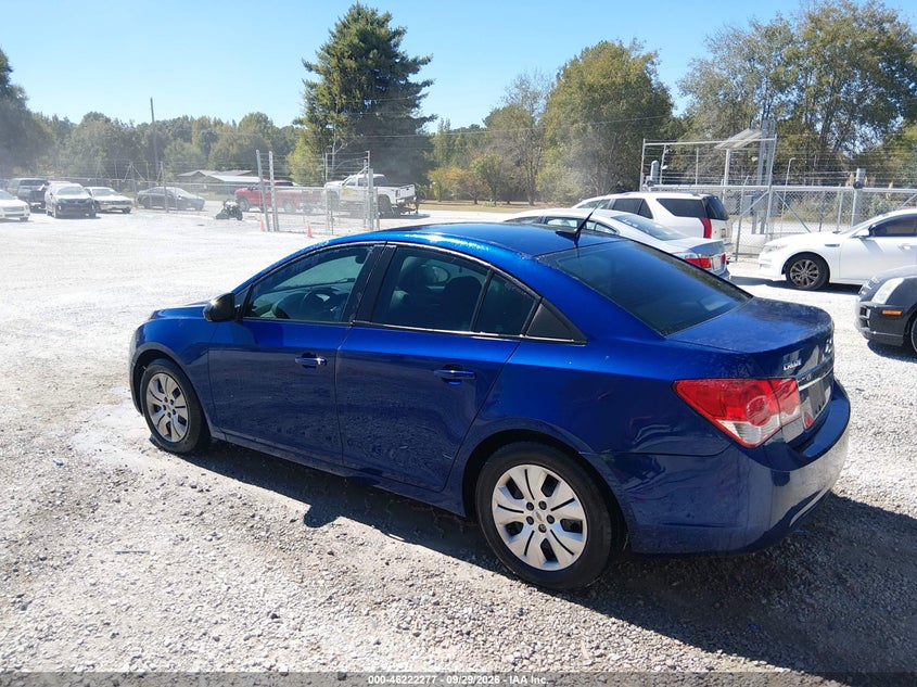 Vin: 1g1pa5sg0d7181335, lot: 46722265, chevrolet cruze ls auto 20133