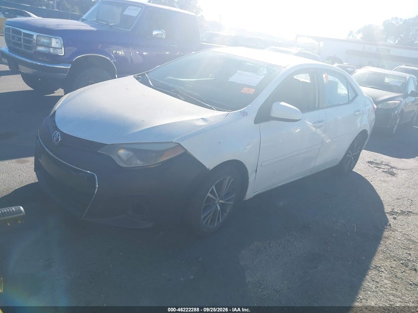 2016 Toyota Corolla, Звичайний знос, IAAI, VIN 5YFBURHE4GP438974 — фото 2