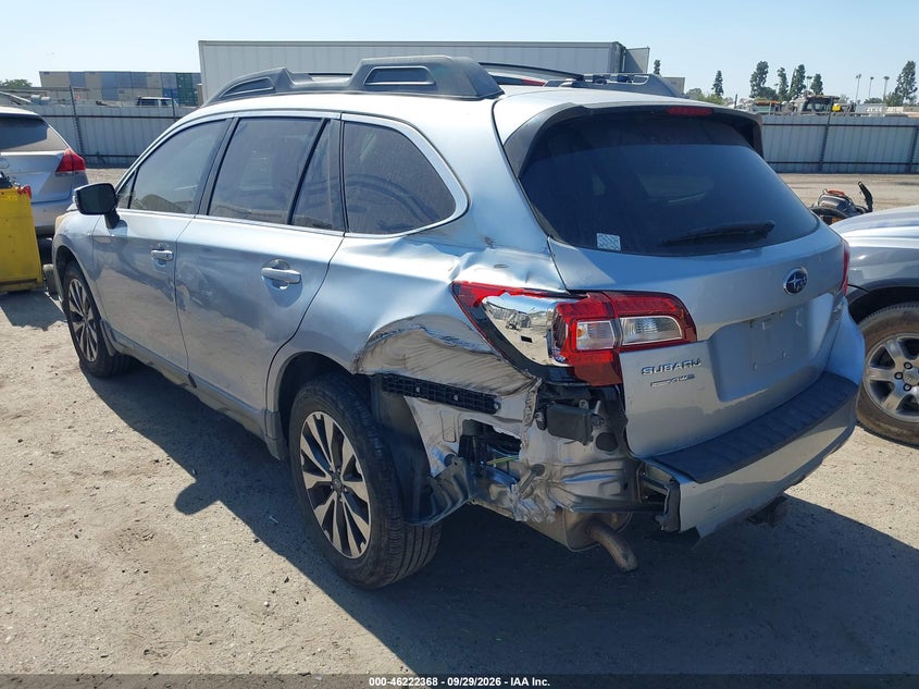 Vin: 4s4bsenc2f3249728, lot: 46722356, subaru outback 3.6r limited 20153