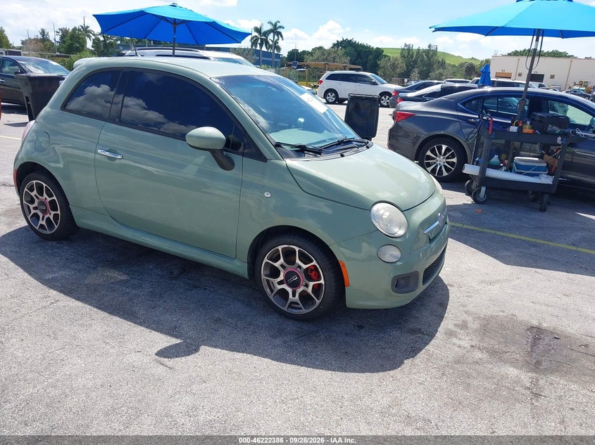2015 Fiat 500 Sport, Износ, IAAI, VIN 3C3CFFBR0FE558697