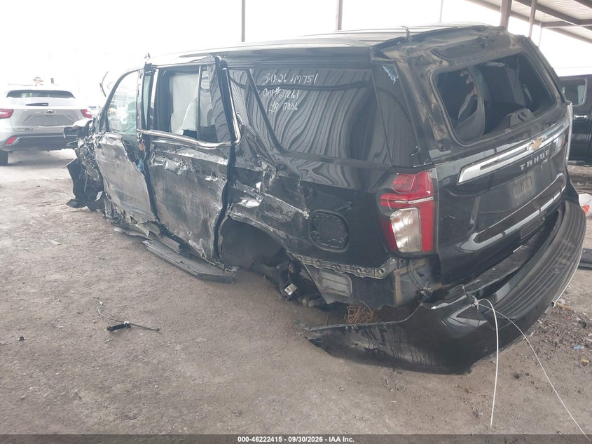Vin: 1gnsctkl9mr441000, lot: 46722403, chevrolet tahoe 2wd high country 20213