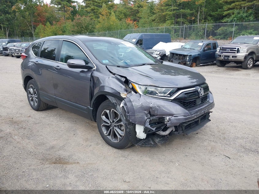 Vin: 2hkrw2h84nh655221, lot: 46722478, honda cr-v awd ex-l 20221