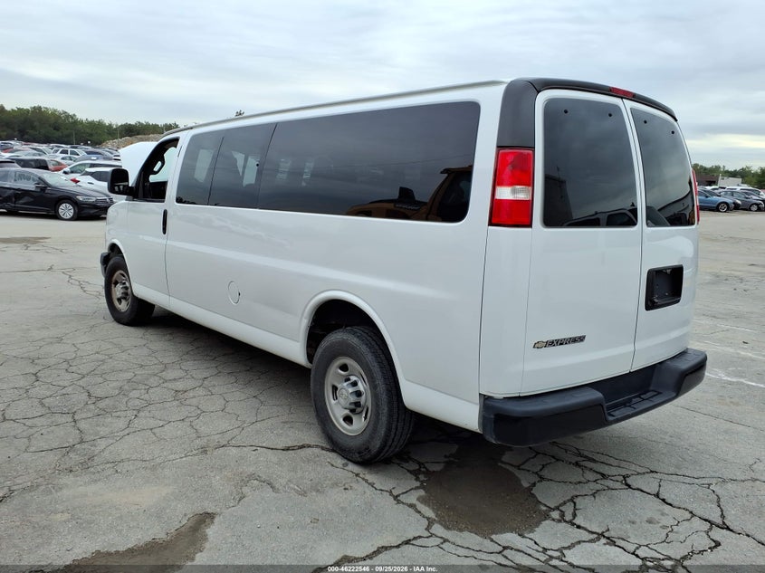 Vin: 1gazgnfg1k1334662, lot: 46722534, chevrolet express 3500 ls 20193