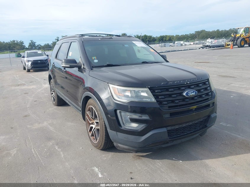 Vin: 1fm5k8gt8ggd22123, lot: 46722535, ford explorer sport 20161