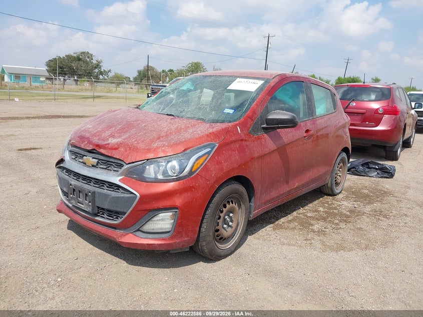 Vin: kl8cb6sa0mc740046, lot: 46722574, chevrolet spark fwd ls automatic 20212