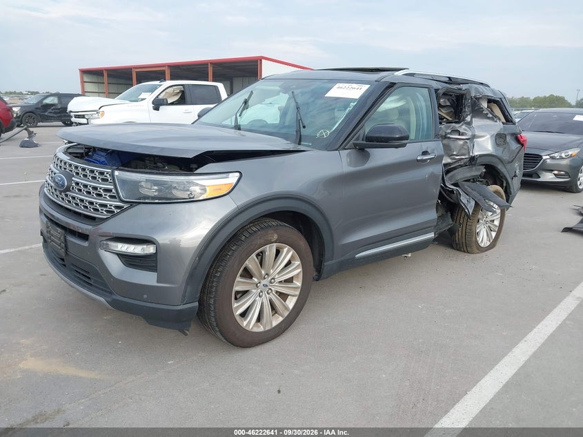 Vin: 1fmsk8fh9mga28919, lot: 46722629, ford explorer limited 20212