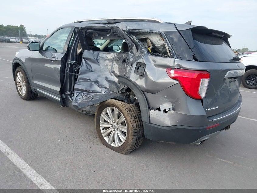 Vin: 1fmsk8fh9mga28919, lot: 46722629, ford explorer limited 20213