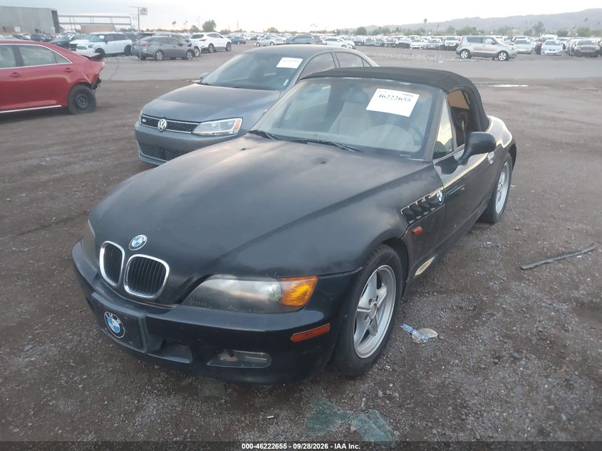 1996 BMW Z3 1.9, Обычный износ, IAAI, VIN 4USCH7323TLB75290 — фото 2