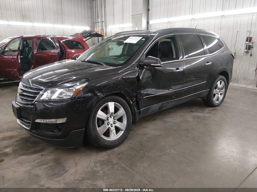 Vin: 1gnkvjkd8fj360188, lot: 46722700, chevrolet traverse ltz 20152