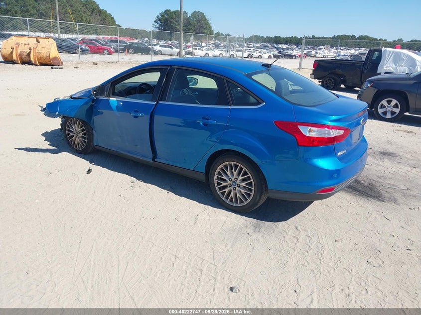 Vin: 1fahp3h22cl213711, lot: 46722735, ford focus sel 20123