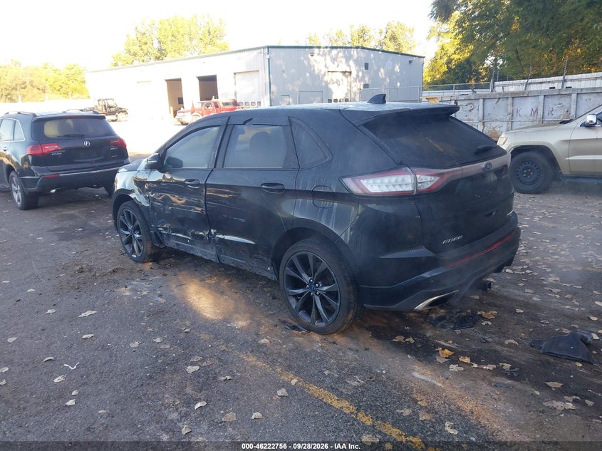 Vin: 2fmtk4ap3fbc27955, lot: 46722744, ford edge sport 20153