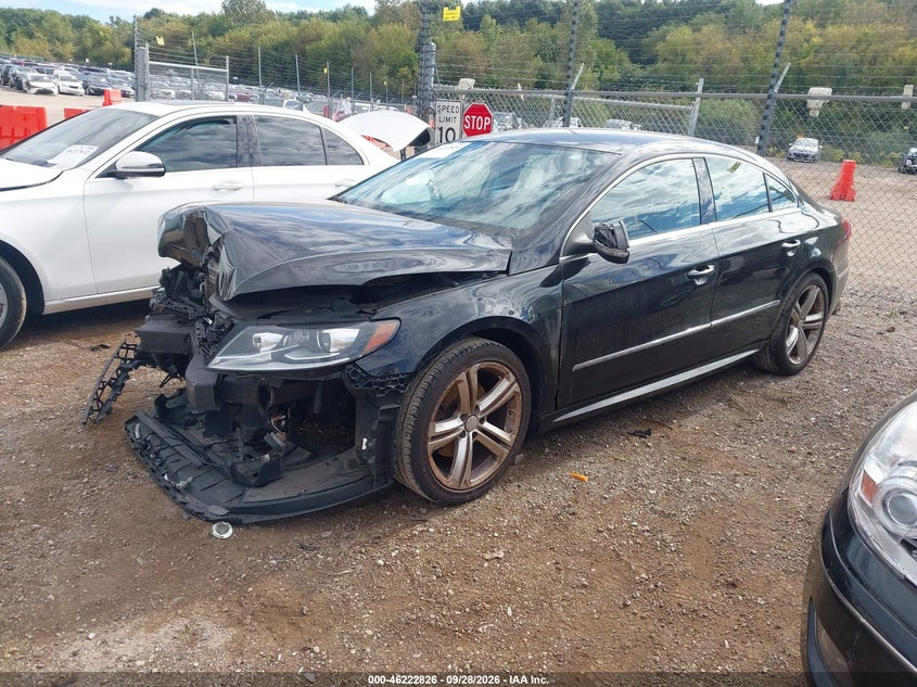 2014 Volkswagen Cc 2.0T R-Line, Front End, IAAI, VIN WVWBN7AN7EE509767 — photo 2