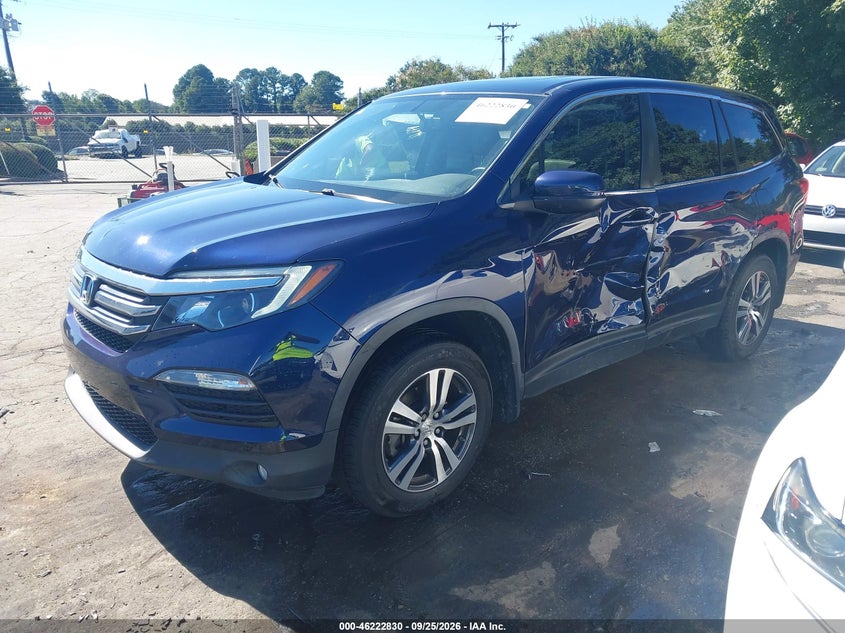 Vin: 5fnyf5h89hb042253, lot: 46722817, honda pilot ex-l 20172