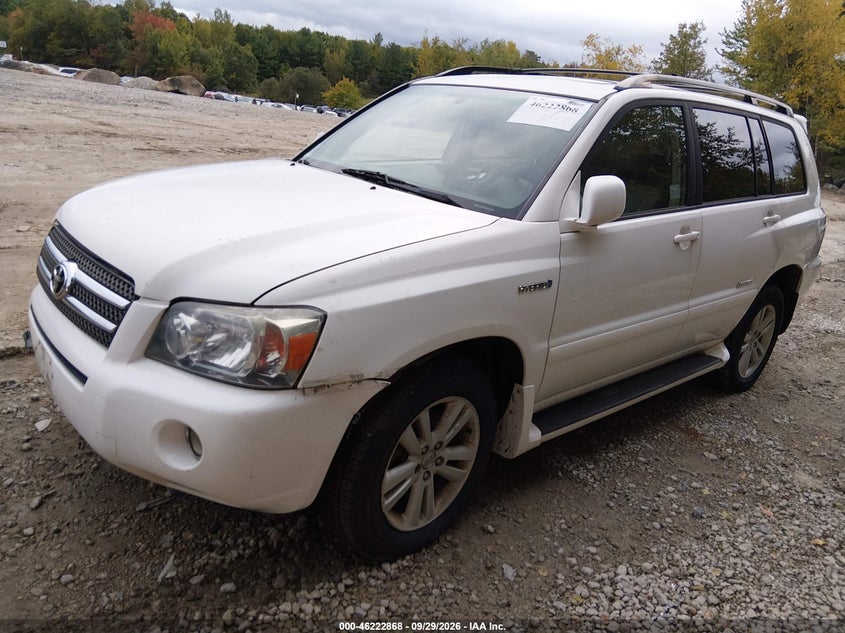TOYOTA HIGHLANDER HYBRID 2007 VIN JTEEW21A170039774