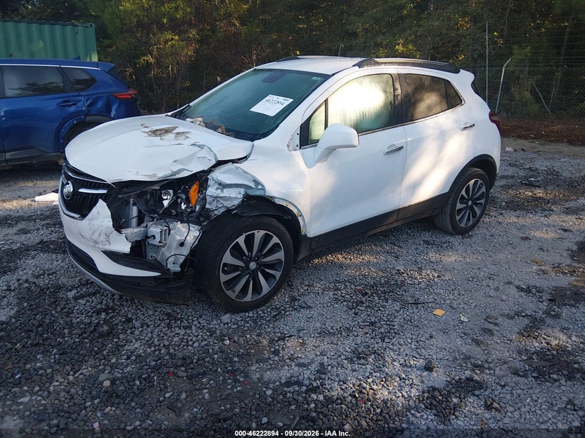 Vin: kl4cjasb2mb311822, lot: 46722882, buick encore fwd preferred 20212